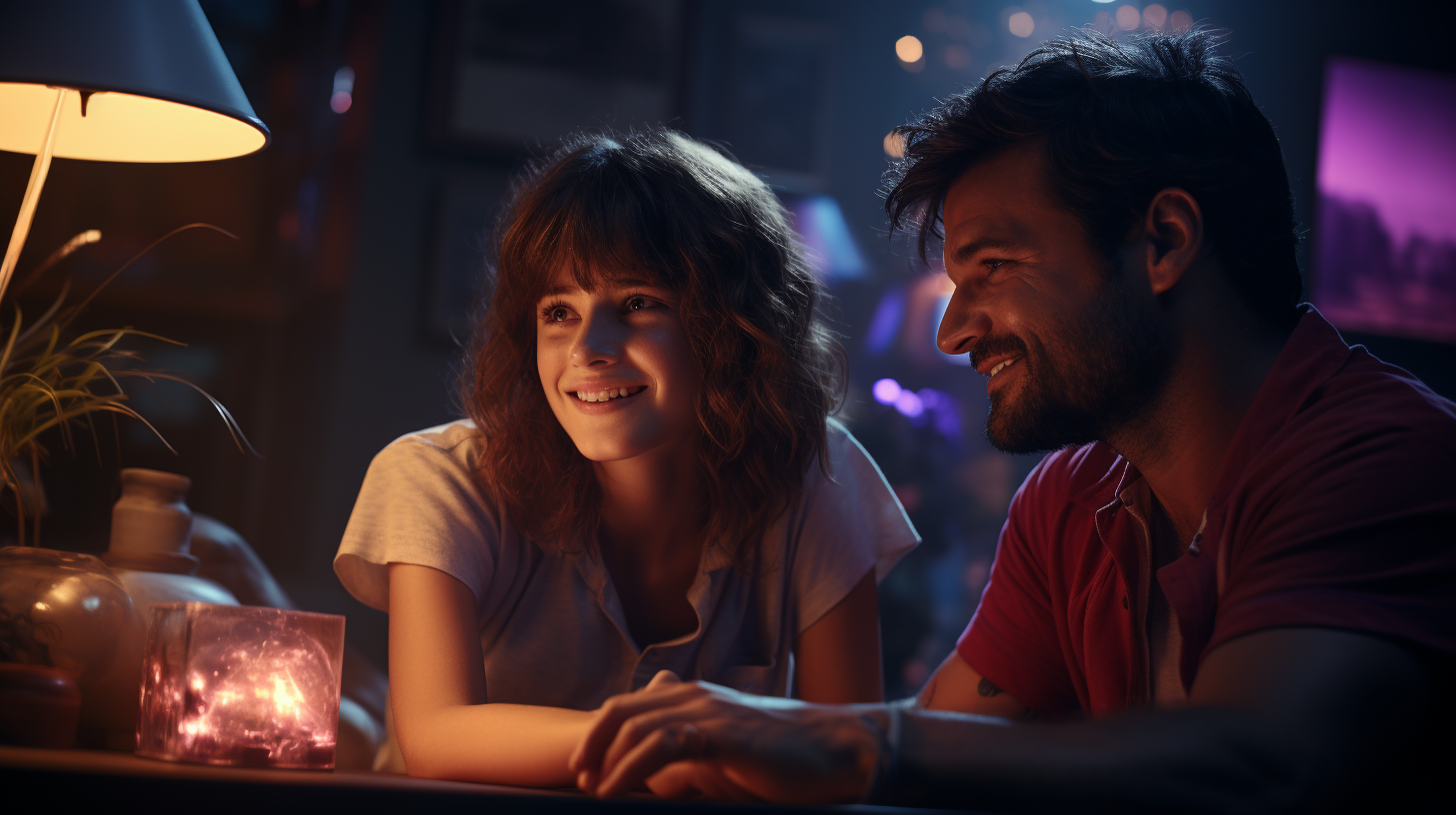 Familia tranquila y feliz por la instalación de la alarma de Securitas Direct